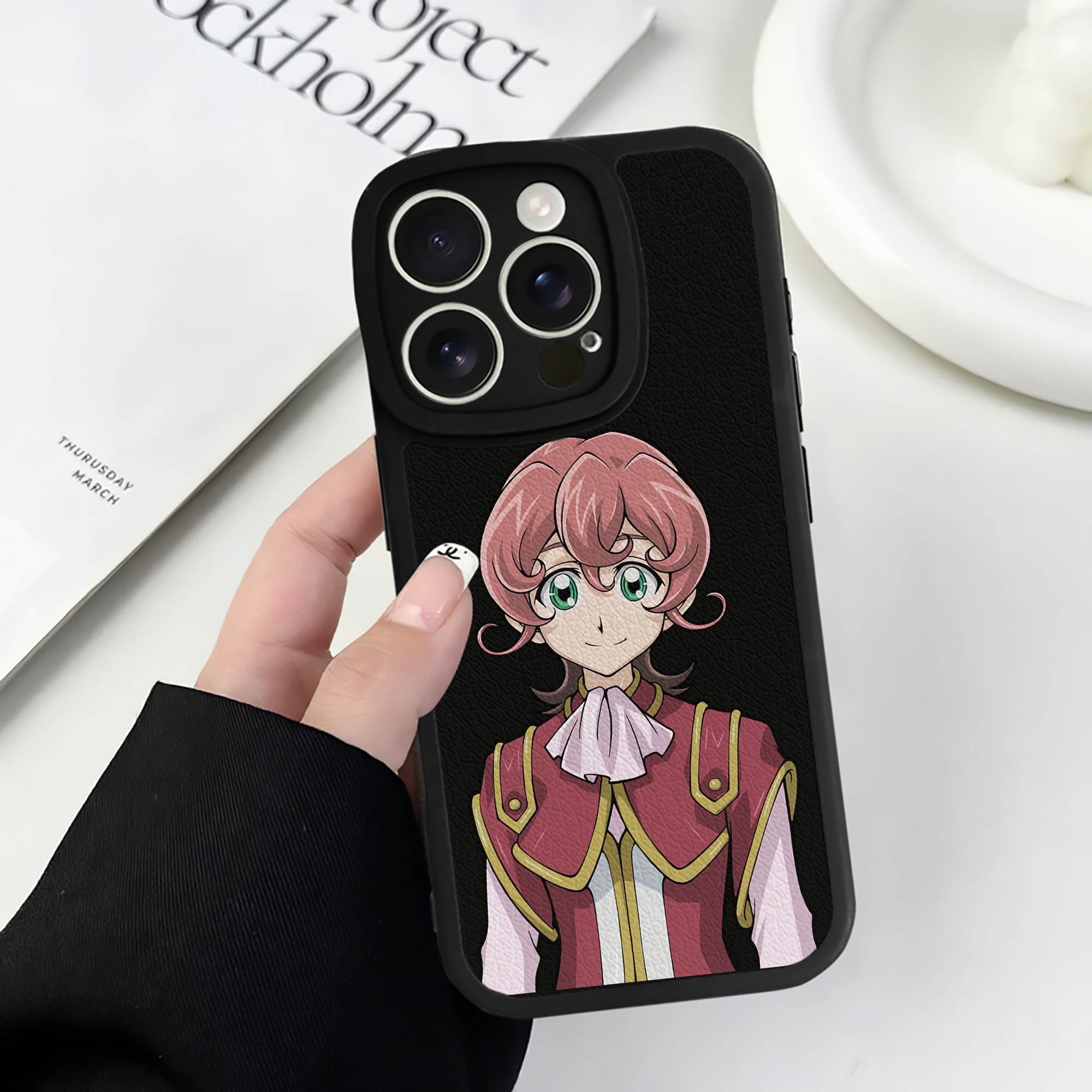（画像用） 遊☆戯☆王 Yu-Gi-Oh! 【iPhone 16シリーズ対応】シリコンスマホケース（レザー調） 材質：シリコン